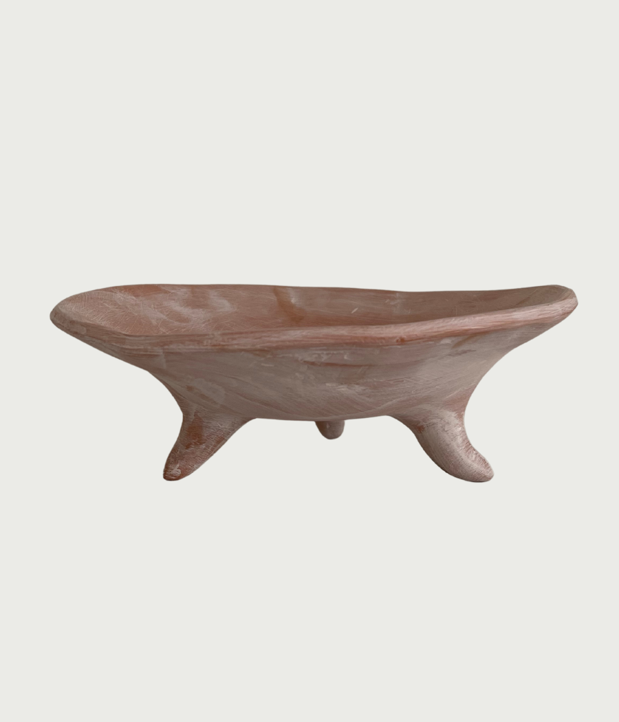 Medium Footed Bowl Terracotta images